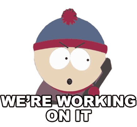 "Cartoon character with the text 'Coming Soon – We Are Working On It' displayed, used for an under-construction website page